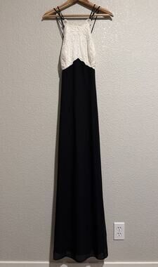 Vintage Rhapsody Y2k Party Dance Prom Dress Wedding Evening Long Black Strappy 6